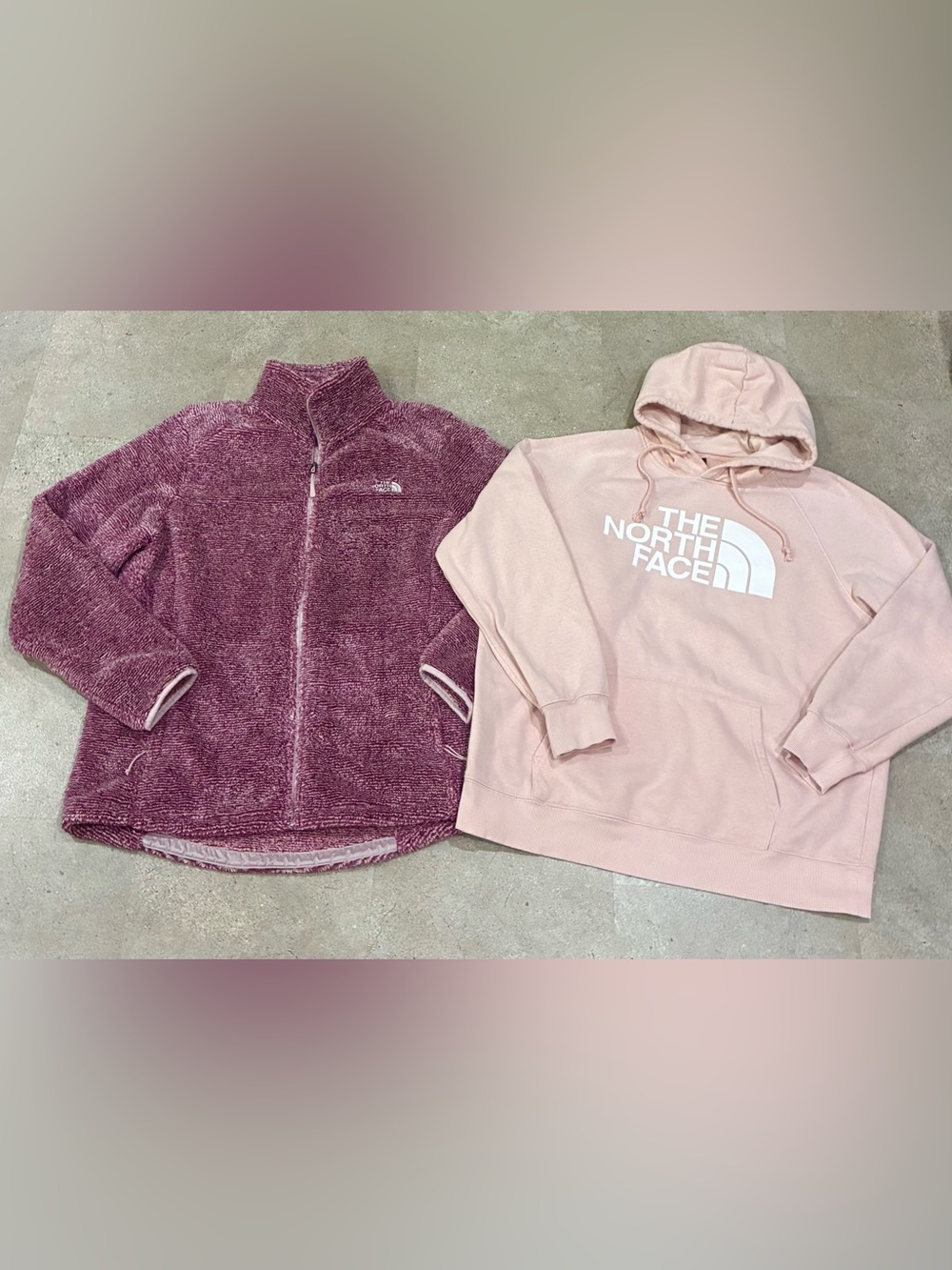 Womens NORTH FACE Thick Fleece Jacket & Hoodie Sweatshirt, sz XL